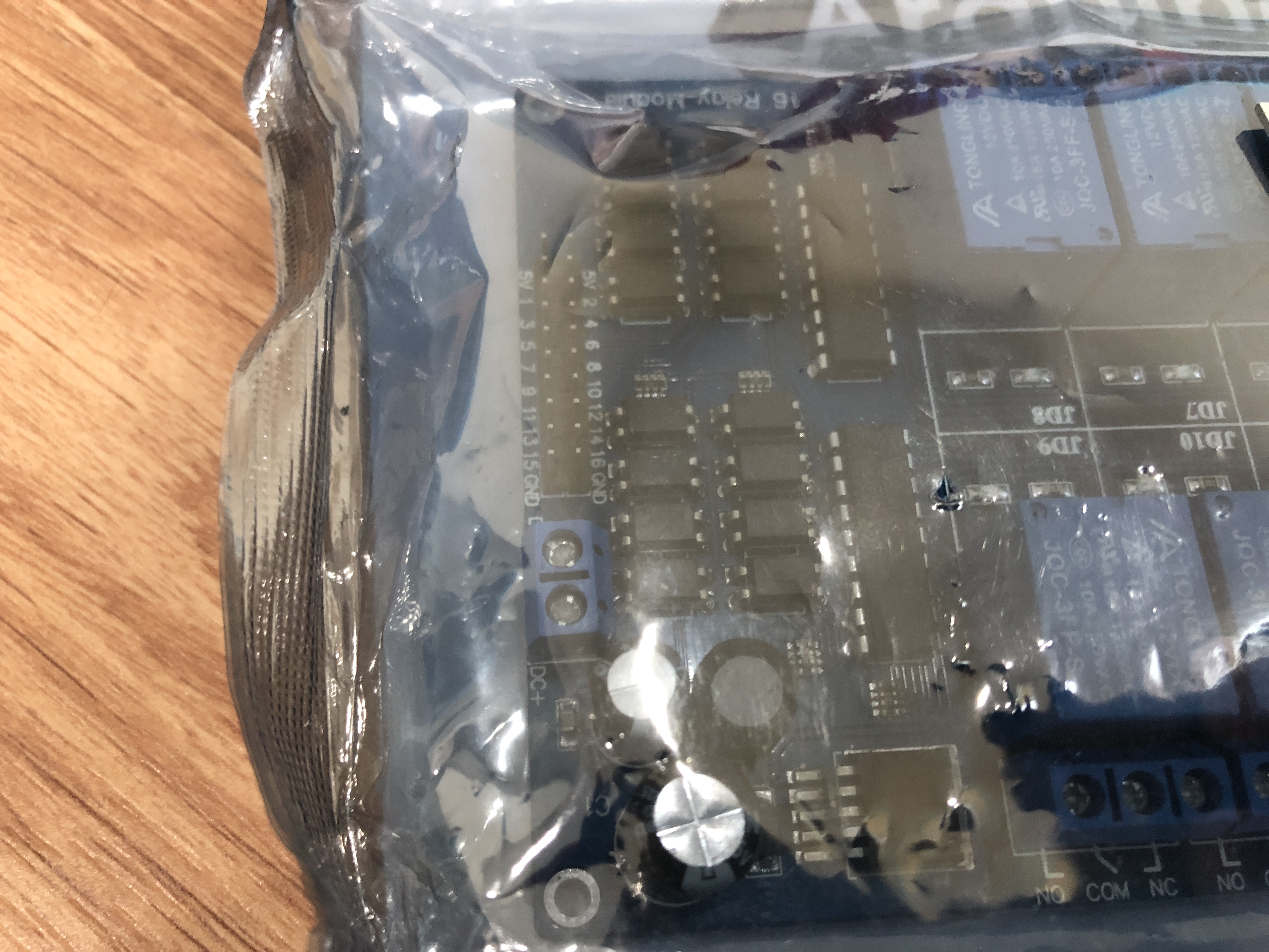 16 Channel Relay module, รีเลย์ 16 ช่อง สัญญาณสั่ง 12V - หัวรีเลย์ยี่ห้อ TongLing