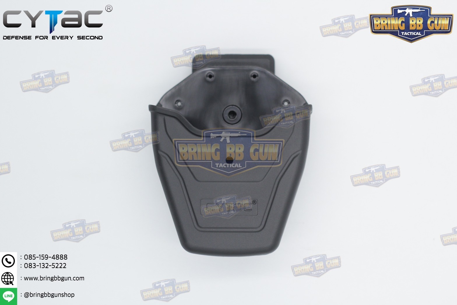 ซองกุญแจมือชนิดบานพับ รุ่น ไม่มีฝาปิด ยี่ห้อ Cytac (Handcuff Pouch) + กุญแจมือบานพับ