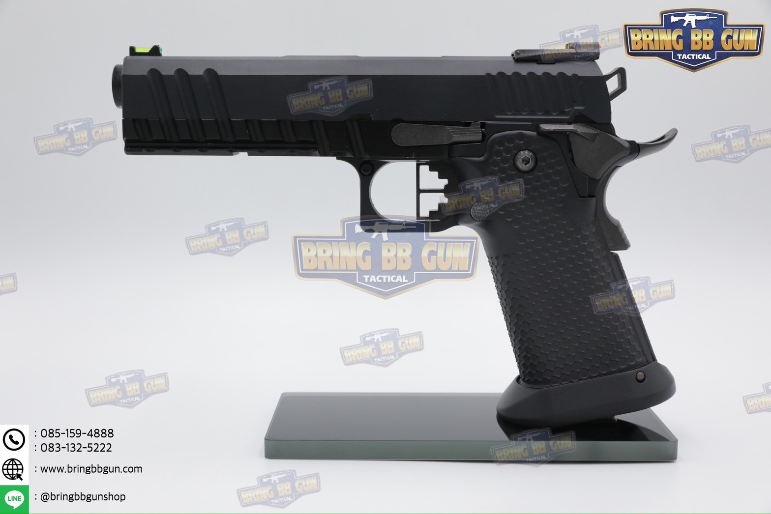 ขาตั้งปืนสั้น (ฐานกระจก) (Pistol Display Stand)