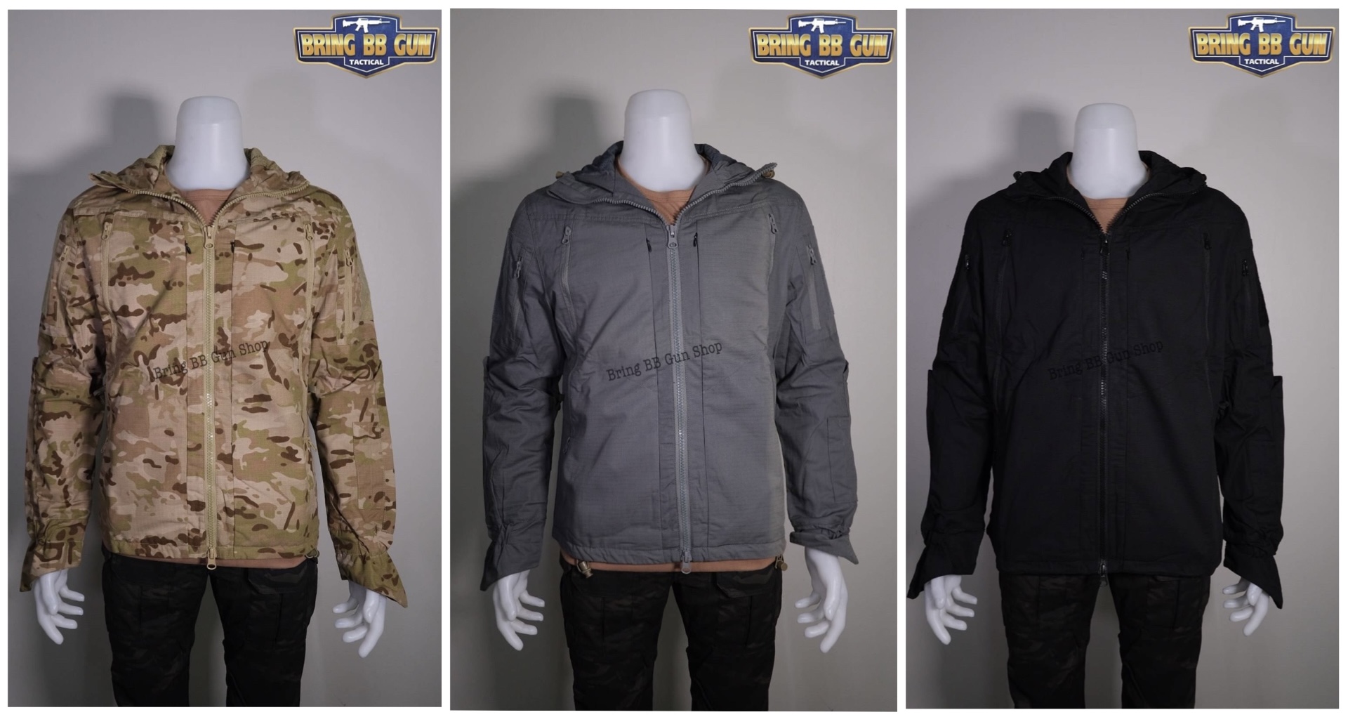 เสื้อกันหนาวมีฮู้ด ยี่ห้อ War Chief รุ่นผ้า2ชั้น (เสื้อ Jacket)