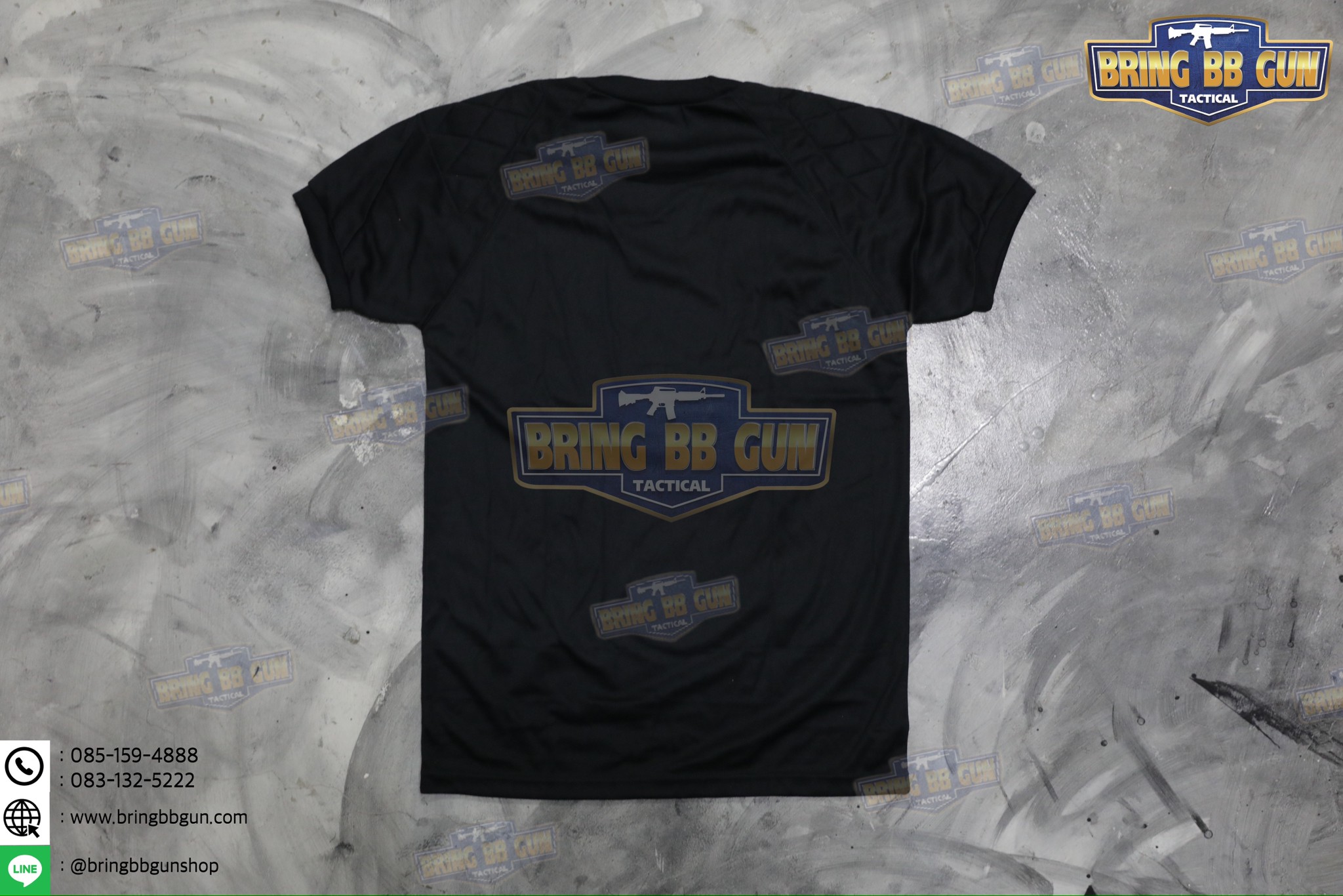 เสื้อยืดรองบ่า บุไหล่ (ผ้า TC)