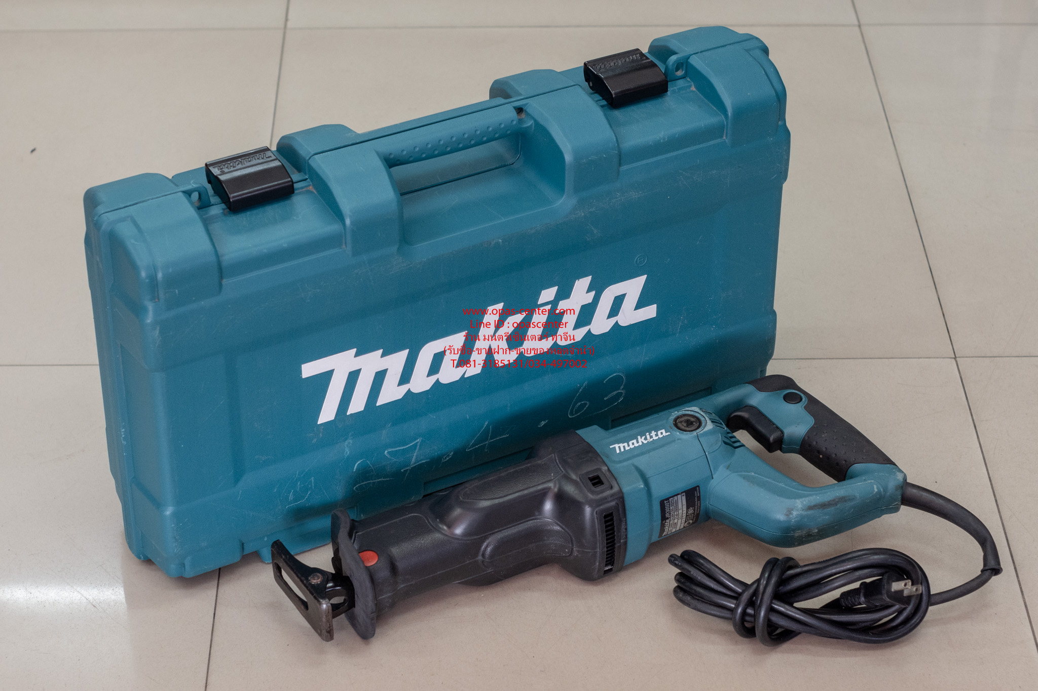 **ขายแล้ว**เครื่องเลื่อยชักไฟฟ้า MAKITA JR3050T ของแท้ มือสอง สภาพใหม่ มีกล่อง