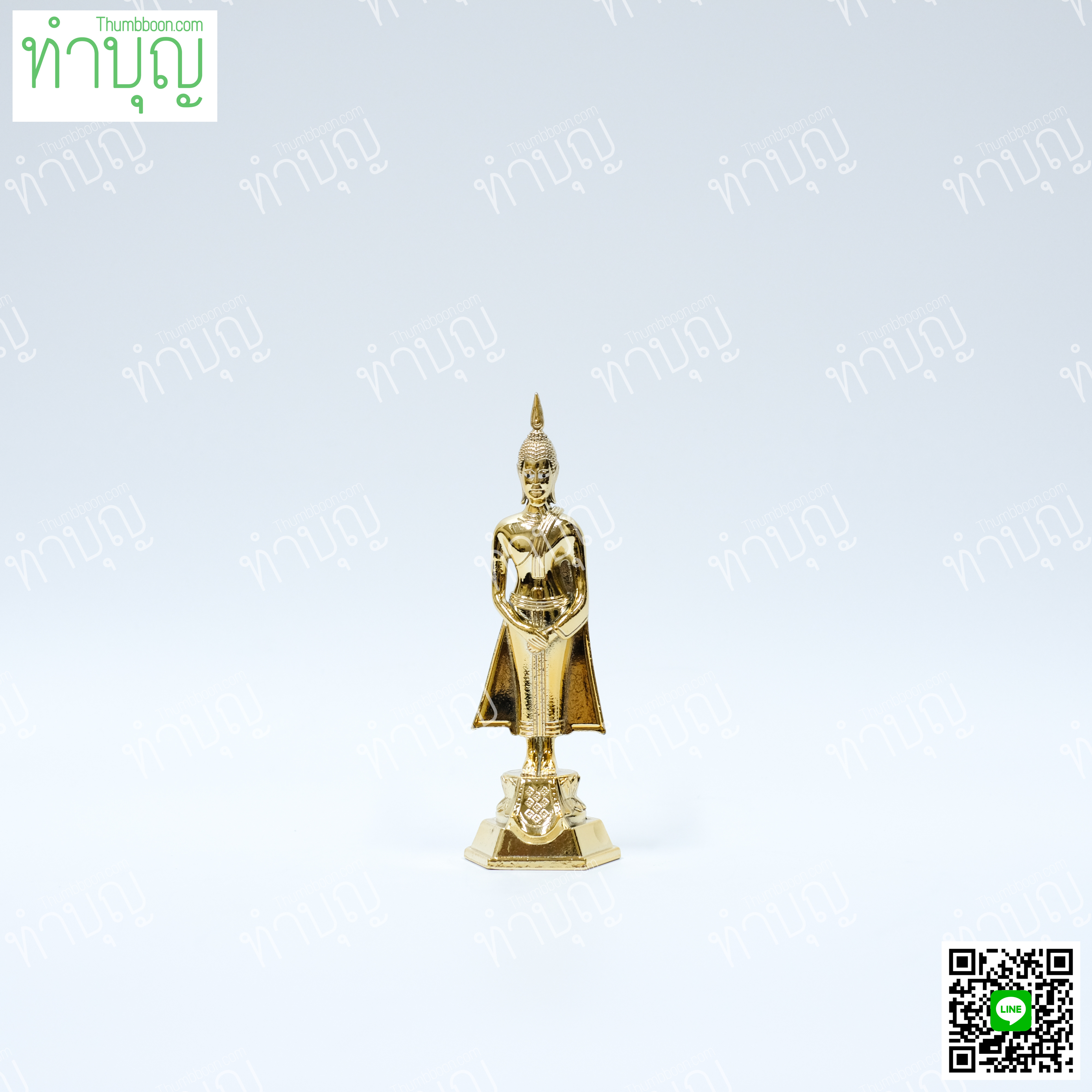 พระประจำวันอาทิตย์ (ปางถวายเนตร) 2" กะไหล่ทอง