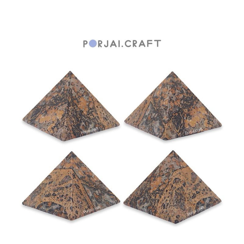 Leopard Skin Jasper Pyramid พีระมิด เลพเพิร์ดสกินแจสเปอร์