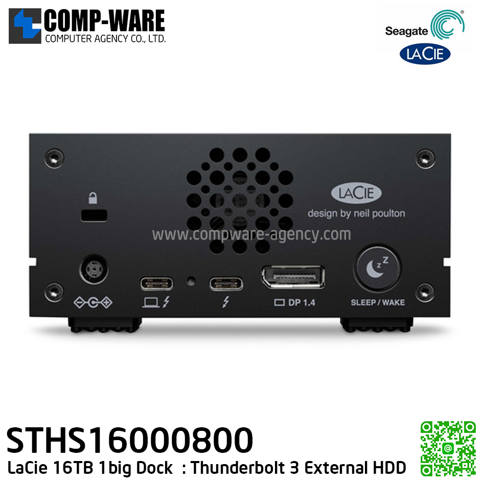 Seagate LaCie 16TB LaCie 1big Dock Thunderbolt3 [STHS16000800] 5Years Warranty