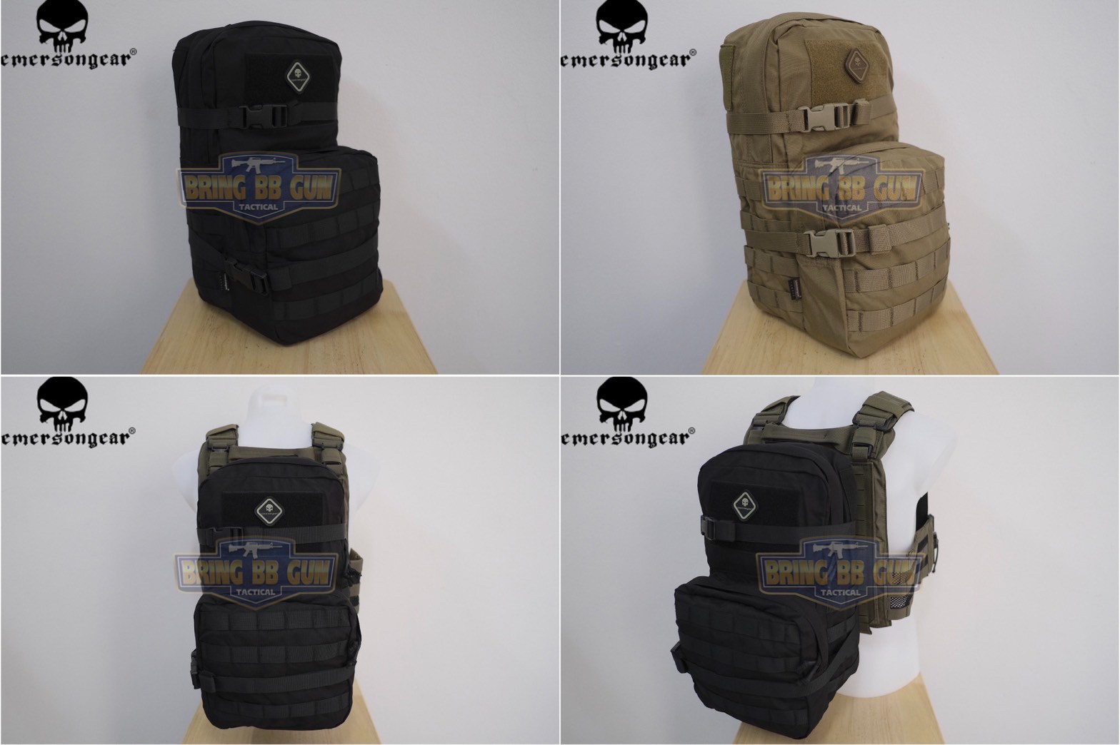 กระเป๋าติดเวส Modular Assault Pack w 3L Hydration (Modular Assault Pack w 3L Hydration Bag) ยี่ห้อ Emerson