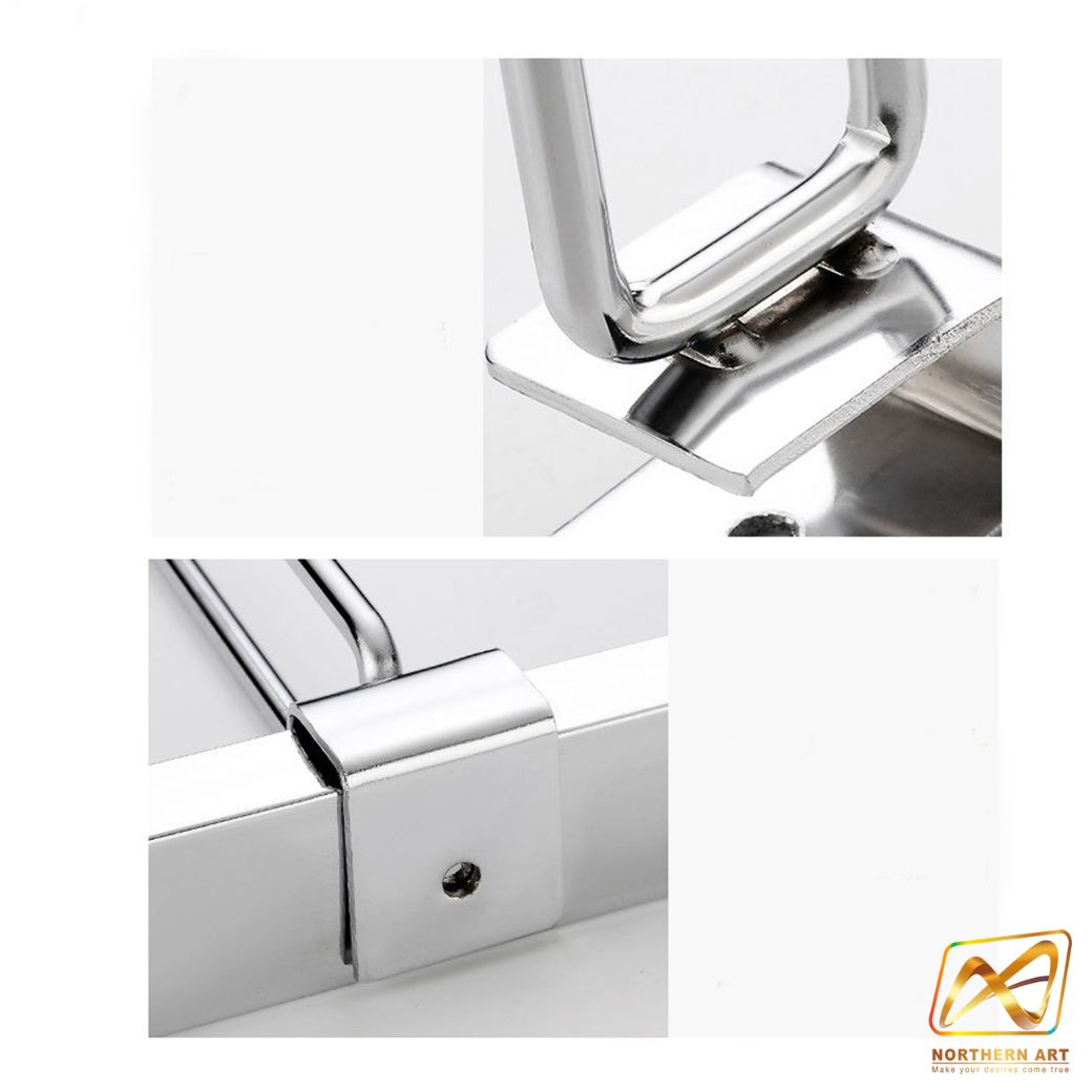 ขอแขวนสินค้า HOOK แบบแขนคู่ แขนบนยาว 25 cm. แขนล่าง 13.5 cm. สีเงิน พร้อมป้ายราคา 4x6 cm.