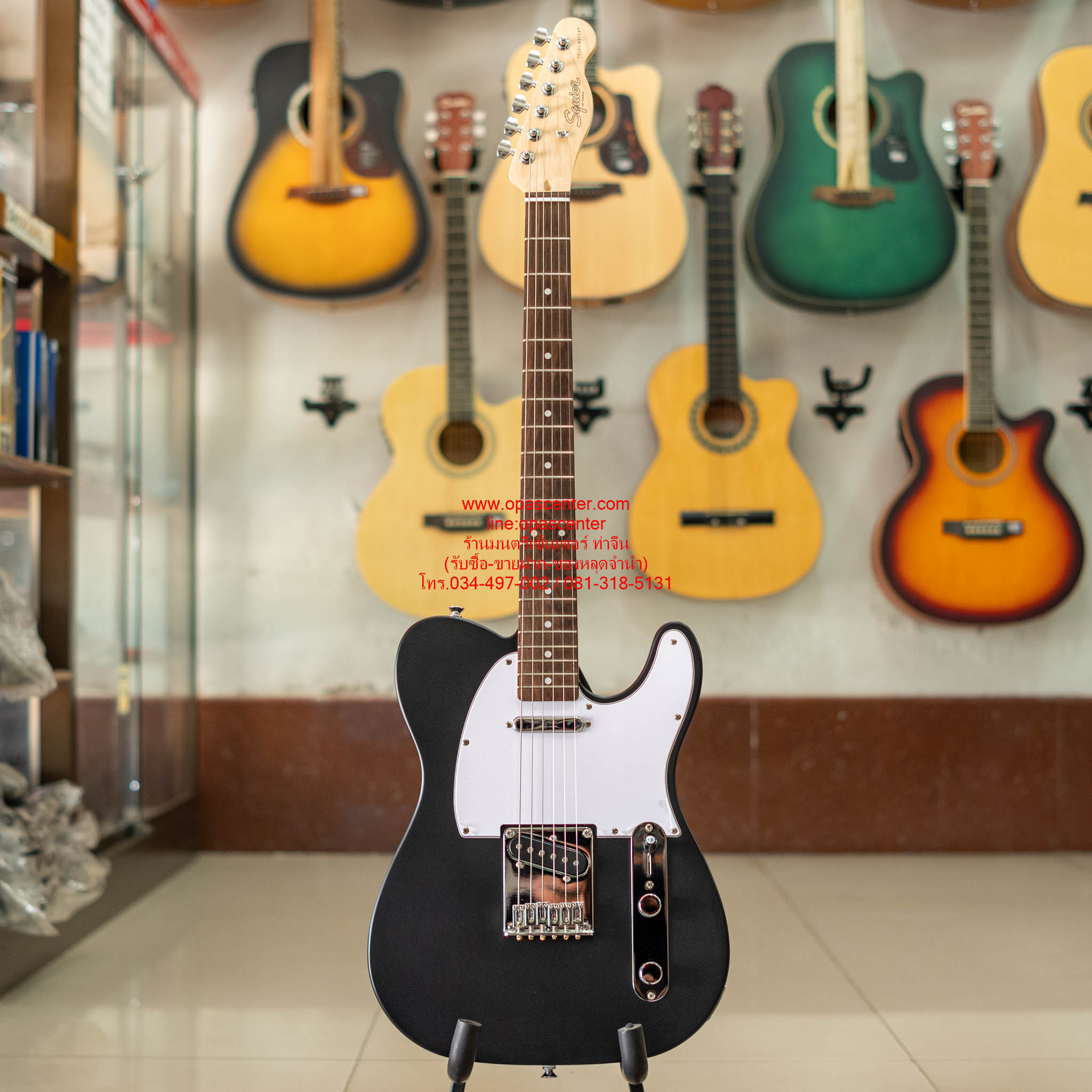กีต้าร์ไฟฟ้า Squier Debut Telecaster Electric Guitar สีดำด้าน มือสอง สภาพใหม่ มีแถมกระเป๋าหนา สายสะพาย