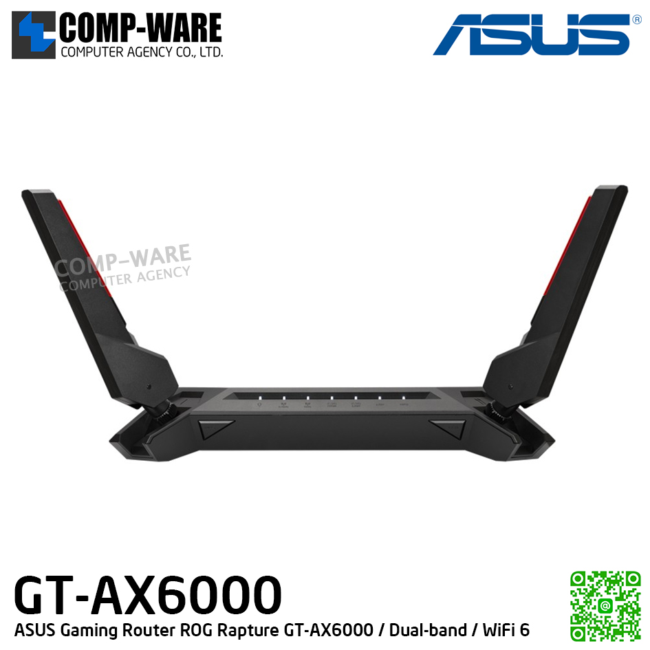 ASUS Gaming Router ROG Rapture GT-AX6000 / Dual-band / WiFi 6 - 3Y Warranty