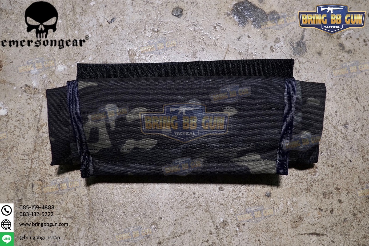 ถุงทิ้งแม็กกาซีนแบบพับได้ ยี่ห้อ Emerson (ถุงเก็บอุปกรณ์ แบบตีนตุ๊กแก) (Vest/Tactical Belt Paste Pouch)