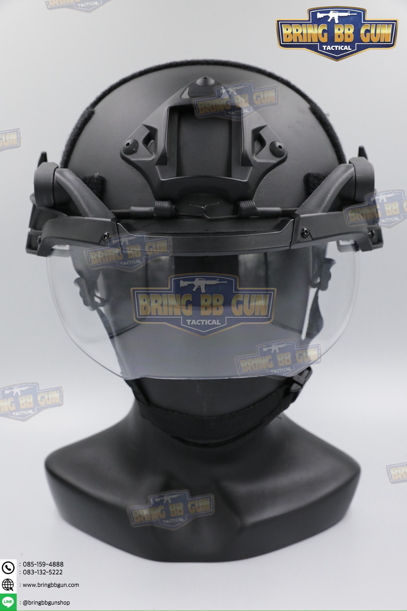 ชิวหน้าหมวก Fast (กระบังลม)สำหรับหมวกกันน็อคยุทธวิธีแบบปรับได้ (Visor - FAST) (FAST Helmet Visor) (Flip Goggles for Tactical Helmet)