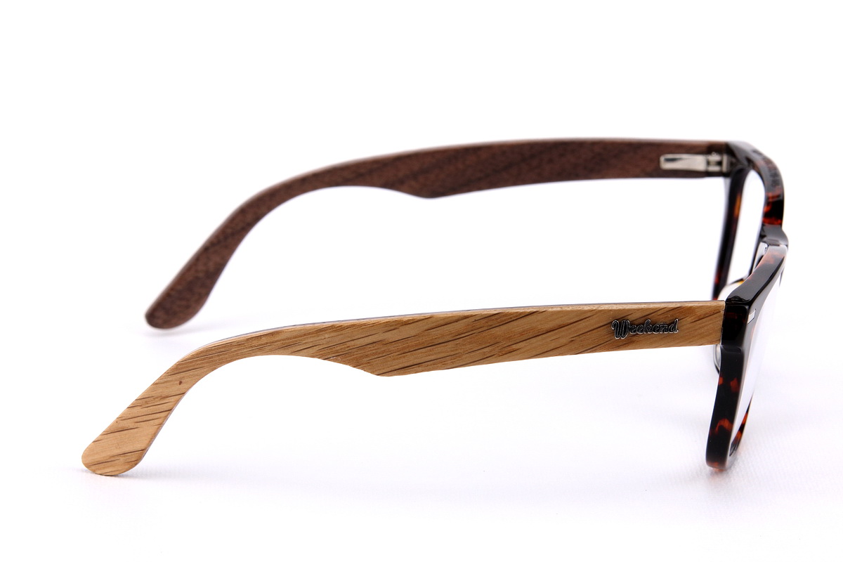 กรอบแว่นสายตาขาไม้ Weekend Duet Collection New York Havana (Light)