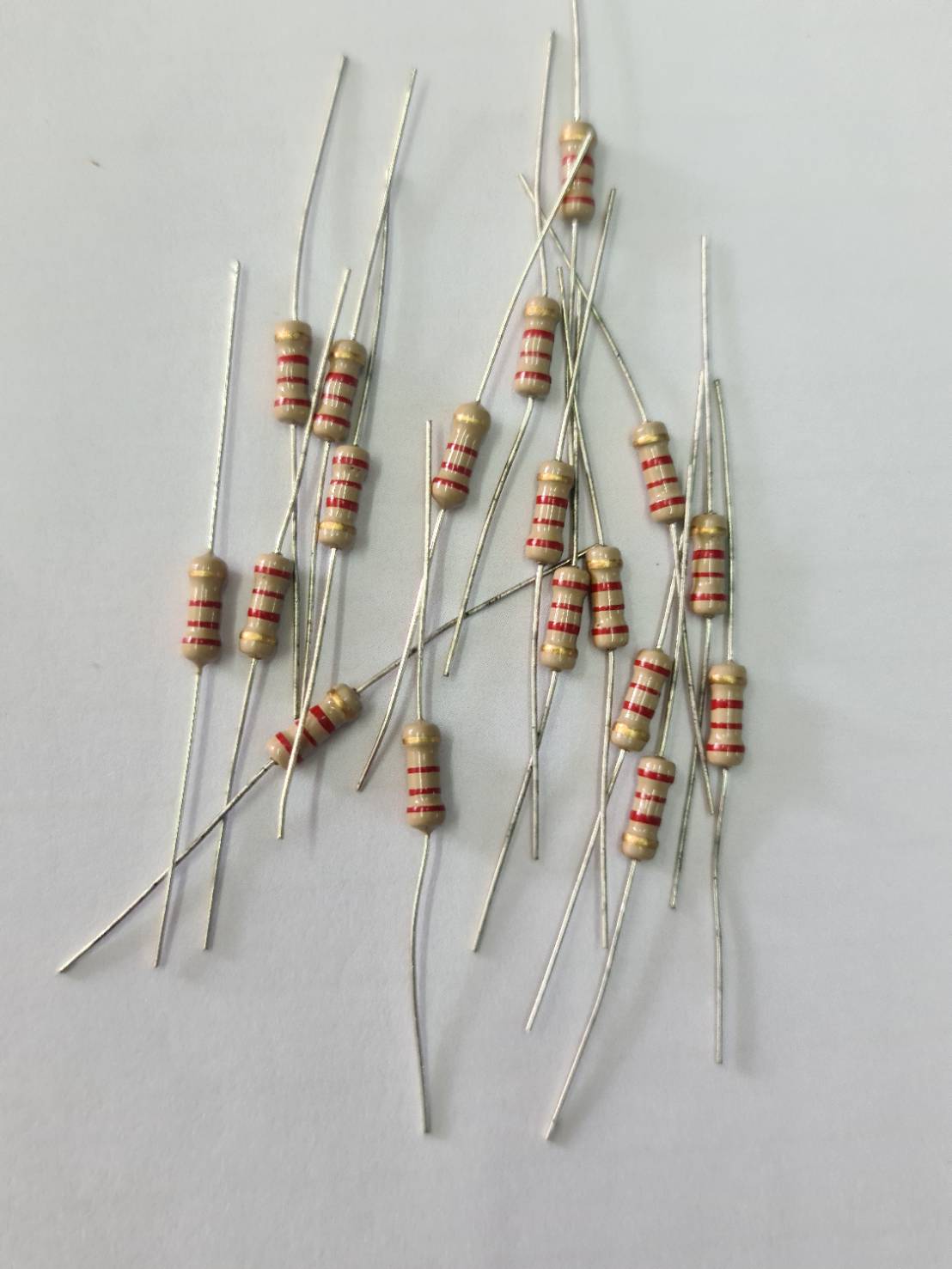 0000623 R 2.2 K ความต้านทาน 2.2K 1/2 W โอห์ม (2,200 โอห์ม) 20 ชิ้น