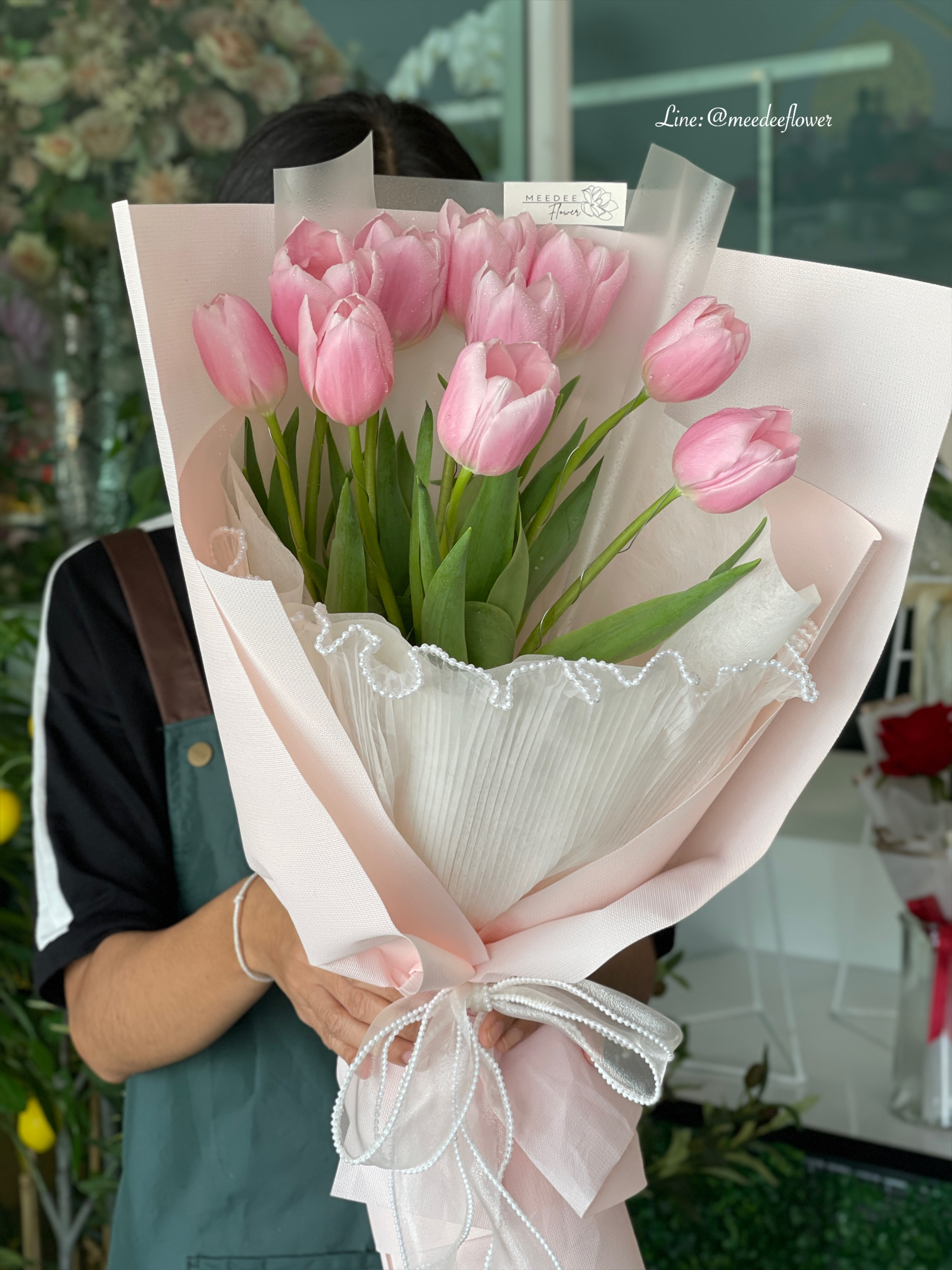 ช่อดอกทิวลิป ช่อดอกไม้สด