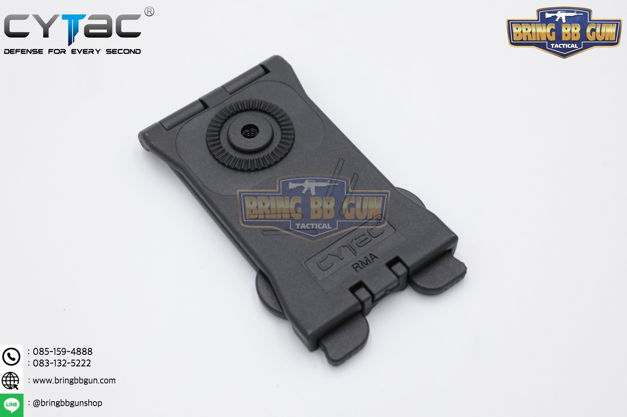 เพลตร้อยเสื้อเกราะ-เข็มขัดแบบระบบ Molle ยี่ห้อ Cytac (Molle Attachment Cytac) (Molle Attachment)