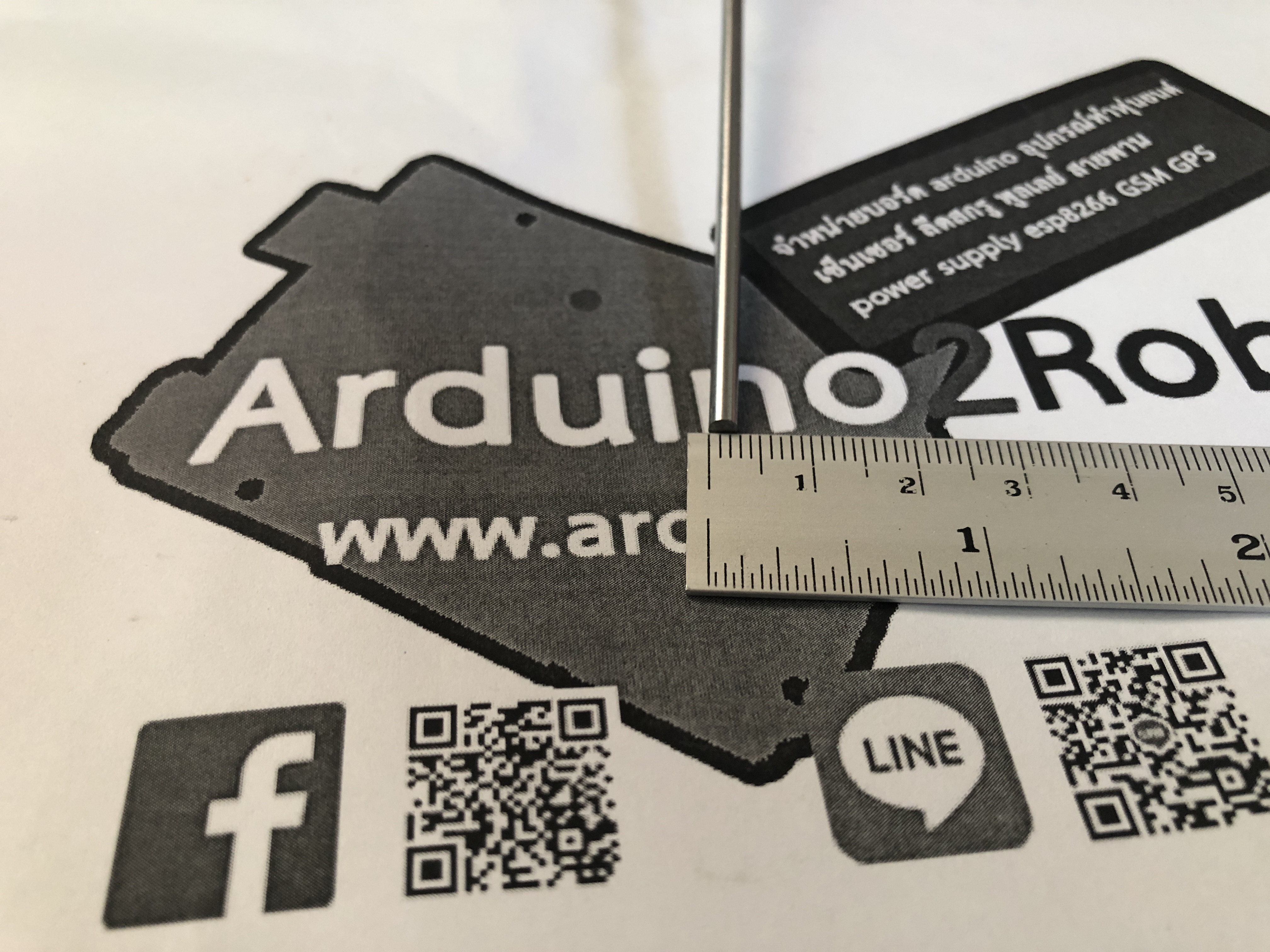 3mm linear rod shaft WCS ยาว 300mm chrome plated