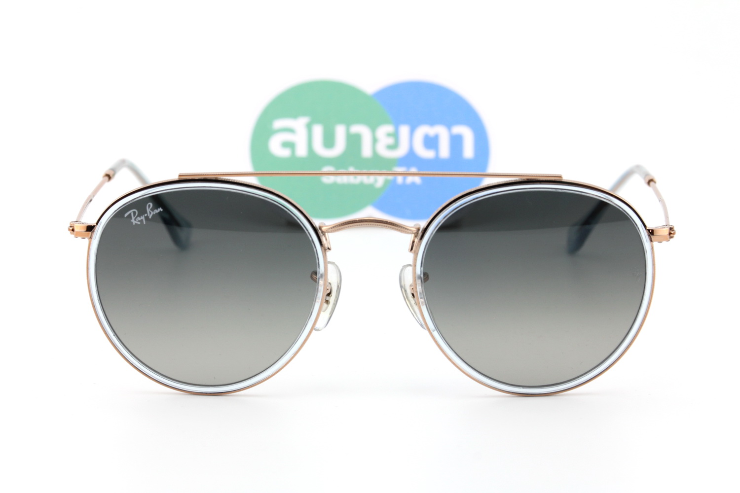 RayBan Round Double Bridge RB3647N 906771