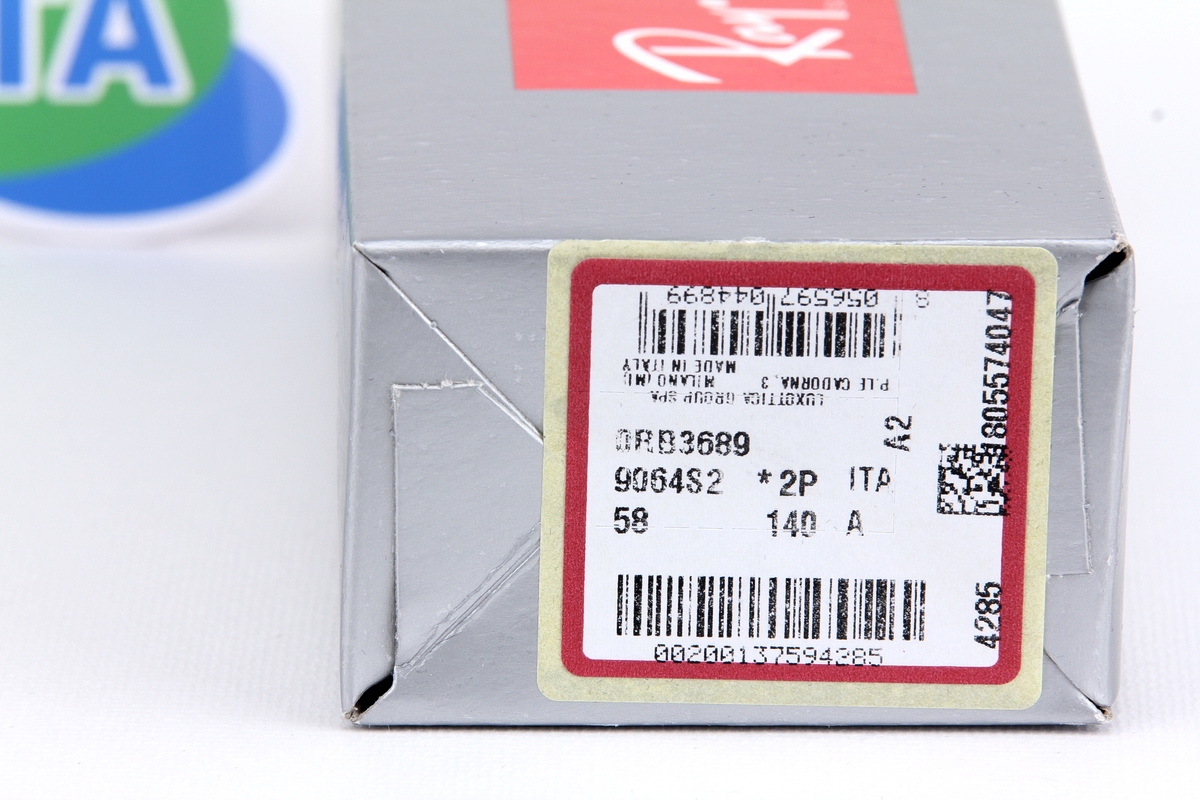 RayBan Aviator RB3689 9064S2 Polarized Lens