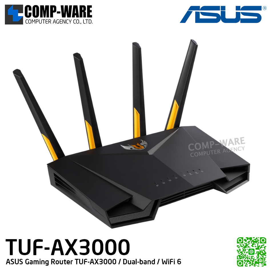 ASUS Gaming Router TUF-AX3000 / Dual-band / WiFi 6 - 3Y Warranty