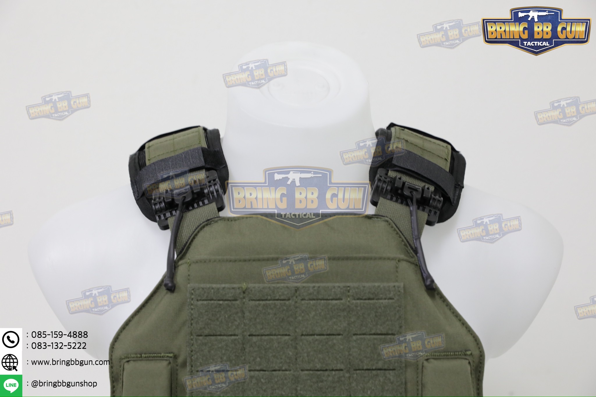 รองบ่าติดเสื้อเวส รุ่น 3D แบบวงรี (แผ่นฟองน้ำรองบ่า) (Tactical Shoulder Pads) (Shoulder Pads)