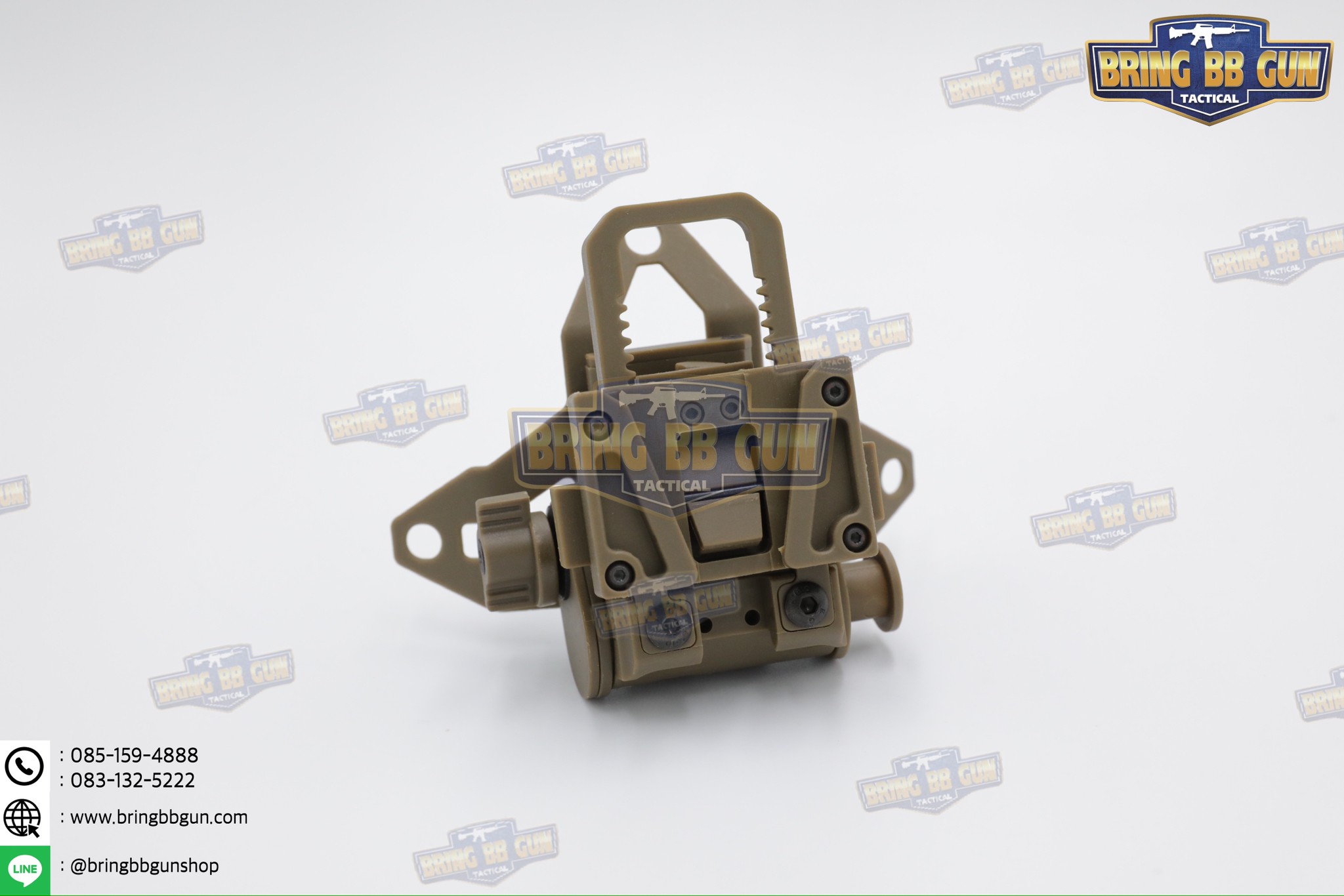 แป้นหน้าหมวกจับกล้องไนท์วิชั่น (Night Vision) รุ่น บอดี้พลาสติก (L4G69 NVG Mount) (FIXED NIGHT VISION GOGGLE MOUNT) (Night Vision Goggle Mount)