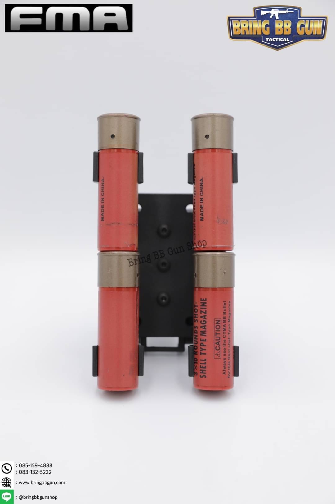 จิงโจ้ใส่กระสุนลูกซอง 4 นัด (แผงกระสุนลูกซองจิงโจ้โหลดเร็ว 4 นัด) ยี่ห้อ FMA รุ่น บอดี้พลาสติก (FMA Revolutionary Practical 4Q)