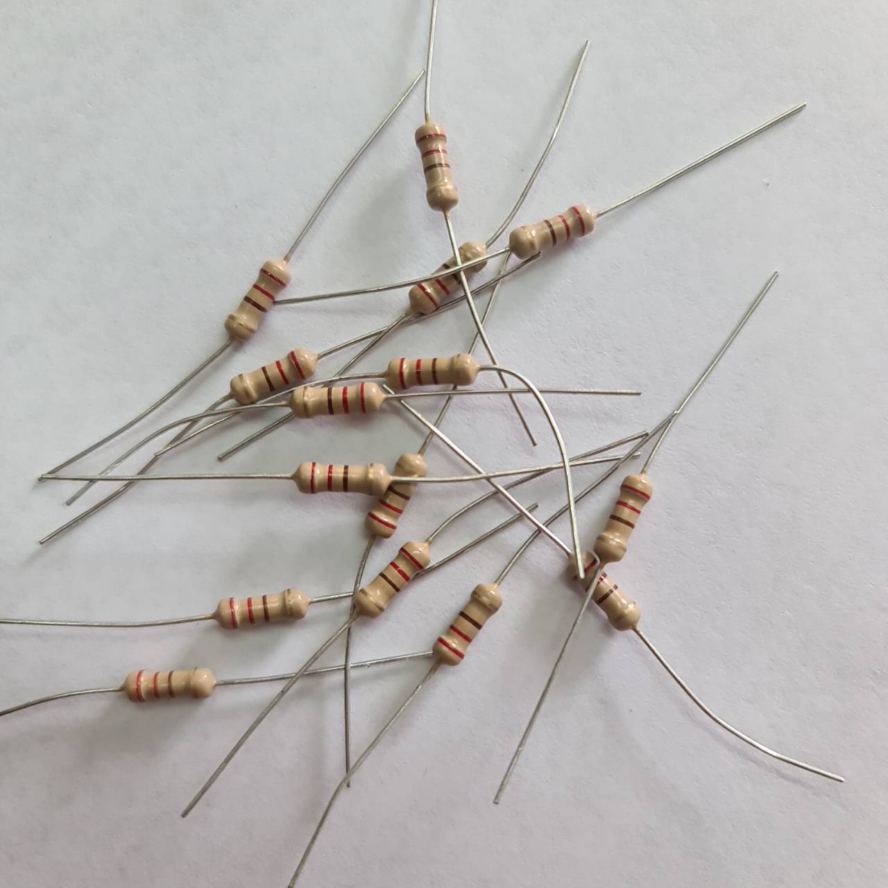 0000664 R 220 Ω 1/2 W อาร์ 220 โอห์ม 220 โอม ตัวต้านทาน รีชีสเตอร์ Resistor 20 ตัว