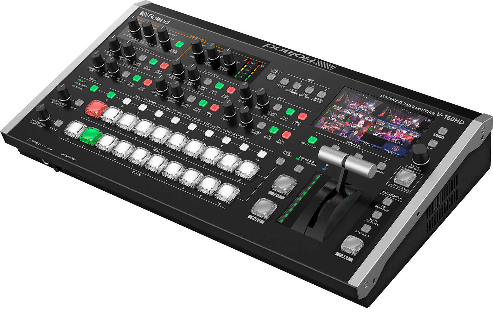 Roland V-160HD วีดีโอสวิตเชอร์ พร้อมไลฟ์สดผ่าน USB-C