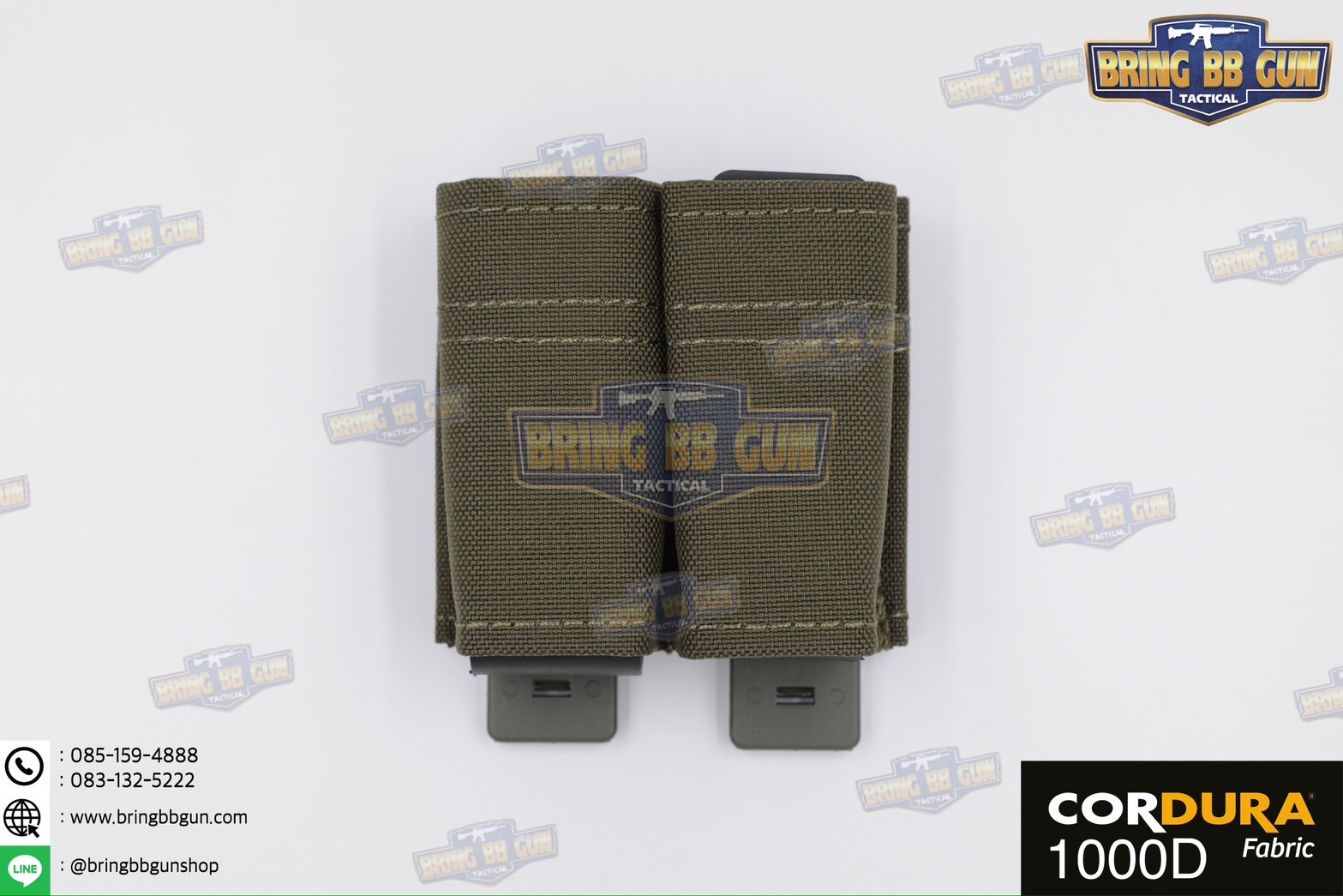 เพ้าแม็กกาซีนปืนสั้นแบบคู่ ทรง ESS รุ่น 9mm. (ซองแม็กกาซีนแบบคู่ ESS รุ่น 9mm.) (FAST 9mm. Double Soft Pouch)