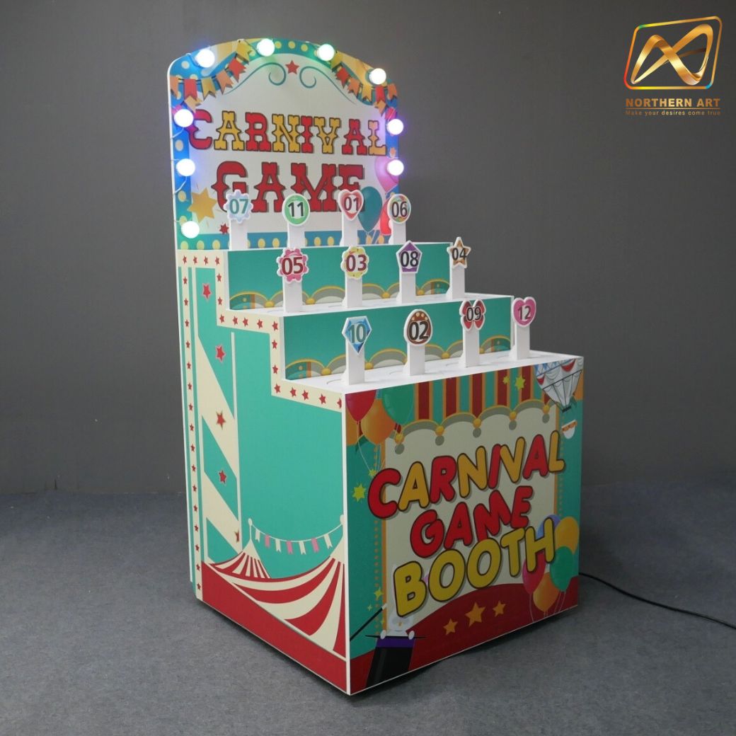 ตู้เกมส์ CARNIVAL เกมส์โยนห่วงคล้องแท่ง ขนาด (W) 80 x (L)64 x (H)160 cm. ชุดแท่งตั้งพร้อมห่วง 36 อัน (คละสี คละขนาด)