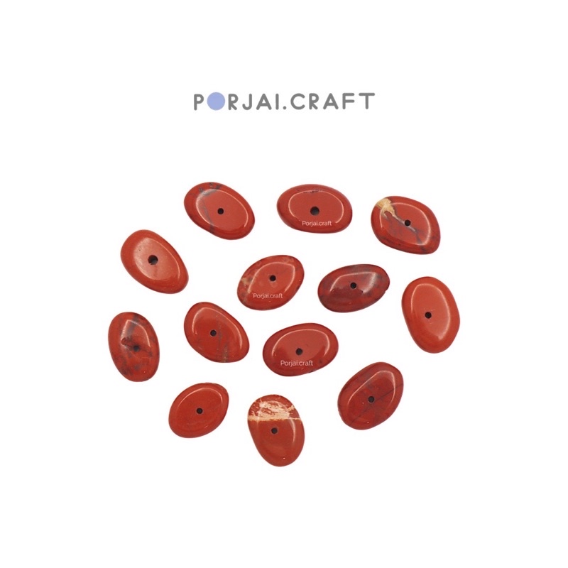 Red Jasper Disc Beads ลูกปัดแจสเปอร์