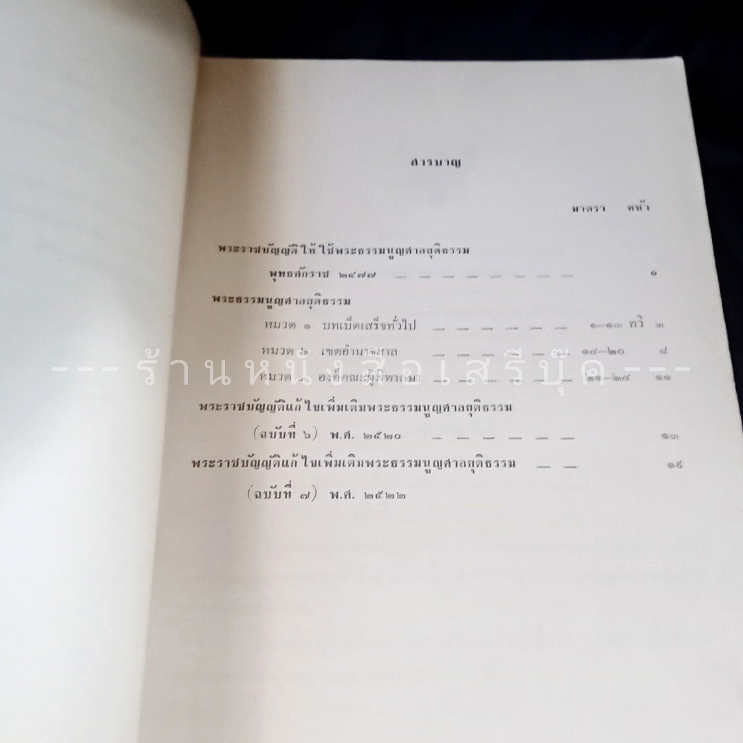 ⚫ พระธรรมนูญศาลยุติธรรม ฉบับมาตรฐาน แก้ไขเพิ่มเติม พ.ศ. ๒๕๒๒ - วัชราภรณ์ อารีย์วงศ์ 🔴 ปีที่พิมพ์ ๒๕๒๒