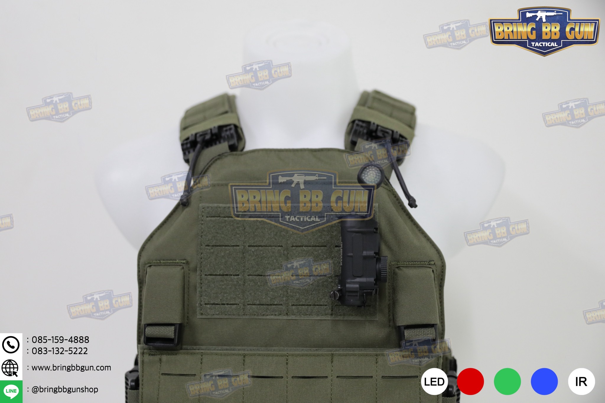 ไฟฉายติดหมวก Sidewinder Stalk (Military Helmet Light System with Flexible Stalk) (ไฟฉายติดหมวกทรงStreamlight)