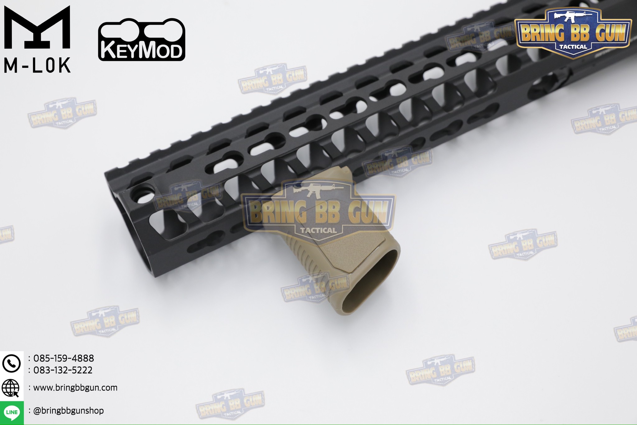 กริ๊ปมือหน้า STRIKE AVG (รุ่นสั้น) (ใช้ได้กับชุดหน้าระบบราง M-Lok และ ระบบราง Keymod เท่านั้น)