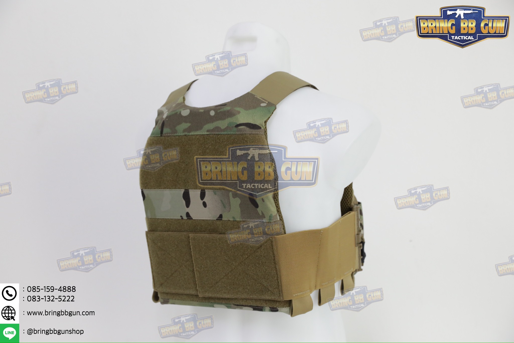 เสื้อเวส FCSK 2.5 (เสื้อเวส FCSK 2.0 + เพ้าแม็กกาซีน DOPE (5.56 แบบ3ช่อง)) (FCSK 2.5 Plate Carrier) (FCSK 2.0 + KTAR Front Flap)