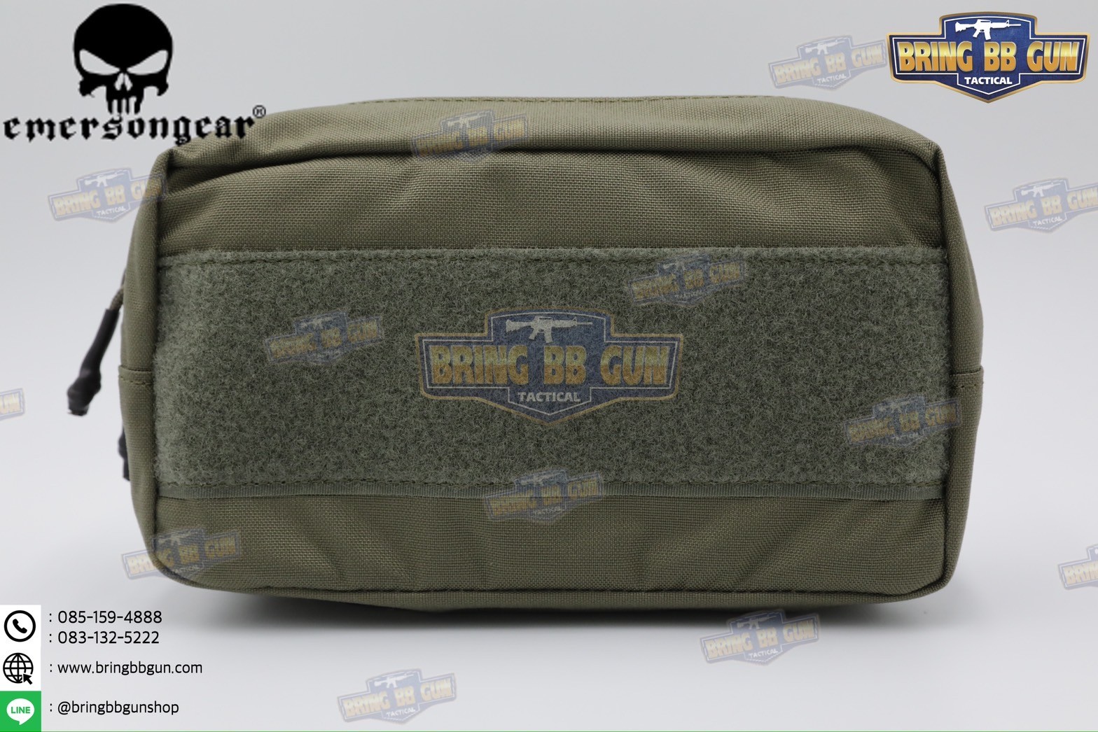 กระเป๋าจิงโจ้ติดเสื้อเวส ทรงสี่เหลี่ยม ยี่ห้อ Emerson (Emersongear Tactical Action Pouch) (Armor Carrier Drop Pouch) (Lower Accessories Pouch) (Drop Pouch)