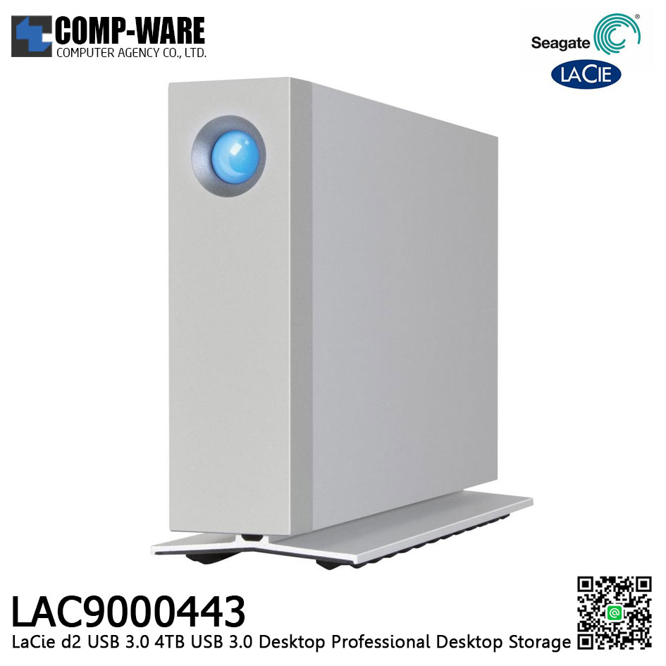 LaCie d2 USB 3.0 4TB USB 3.0 Desktop Professional Desktop Storage LAC9000443
