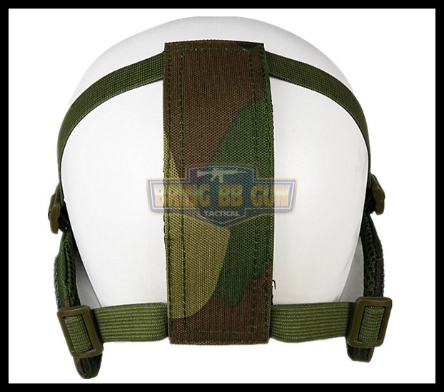 หน้ากากตะแกรงครึ่งหน้า รุ่นแก้มผ้ามีที่ปิดหู