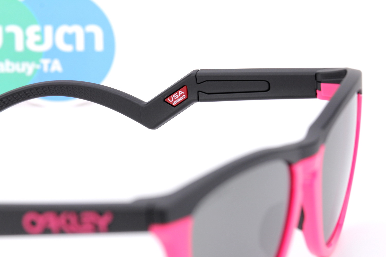 Oakley Frogskins Hybrid Prizm Black/Matte Black-Neon Pink SKU#OO9289-04