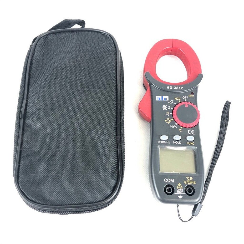แคลมป์มิเตอร์ BLU 3812A | M-HD-3812A | ยีห้อBLU | CLAMP METER DCA/ACA 600A (blu) | ส่งเร็ว
