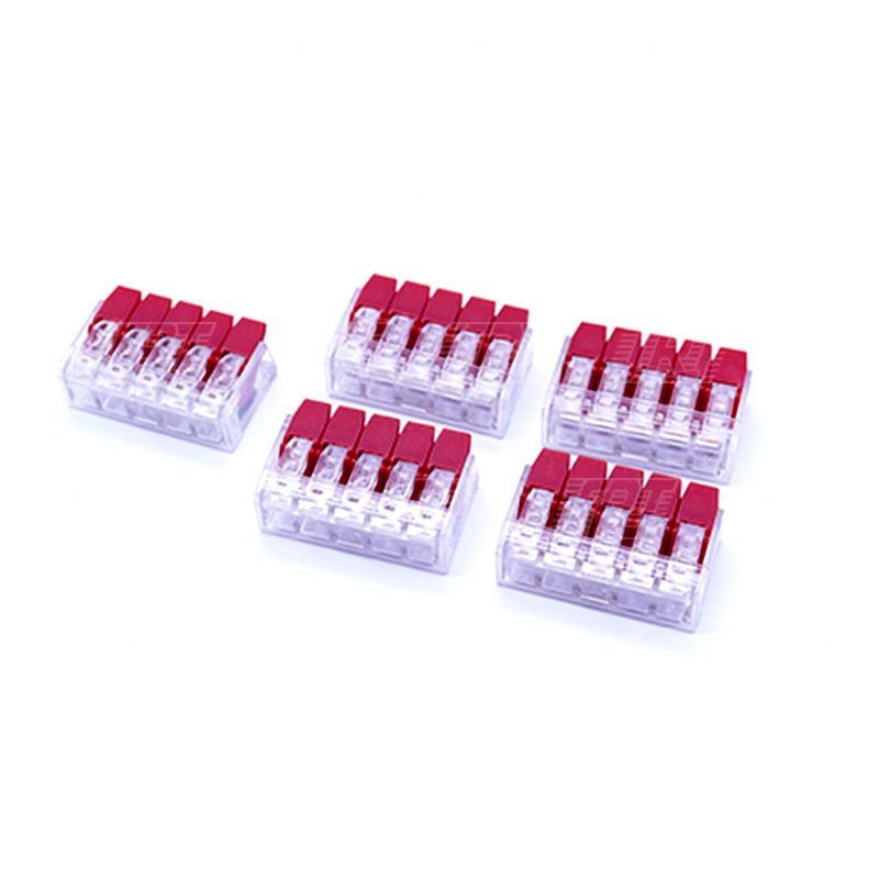 ขั้วต่อสายไฟ 5P | ขนาด 0.14-4 mm. | 450V | PCT-415 | มี 4 สี | สีน้ำเงิน สีส้ม สีแดง สีขาว | 5ชิ้นต่อแพ็ค