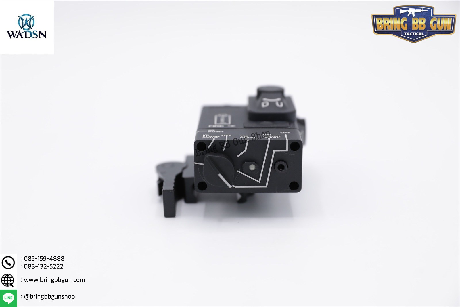 กล่องเลเซอร์ชี้เป้า(เลเซอร์สีแดง) DBAL MIni ยี่ห้อ WADSN รุ่น บอดี้อลูมิเนียม Dbal-Mini Aiming Devices (Red&IR Laser)