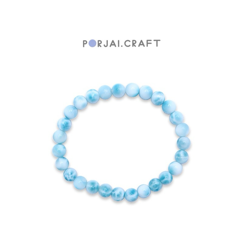 Larimar Bracelet กำไลลาริมาร์ 6mm