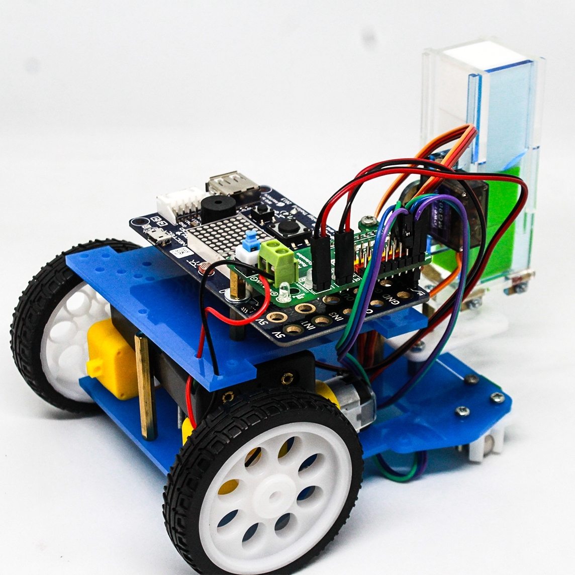 หุ่นยนต์โรบอท รุ่น 2 ล้อ เพื่อการศึกษา เสิรมทักษะการเรียนรู้ ประกอบง่าย รุ่นบอร์ด KIDBRIGHT