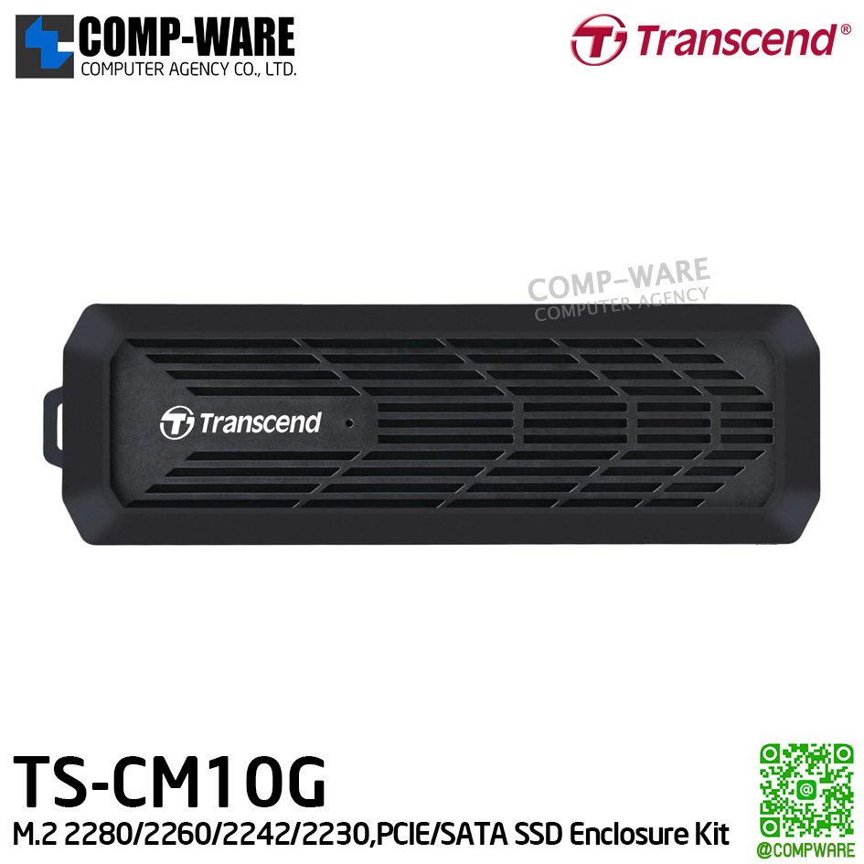 Transcend CM10G M.2 2280/2260/2242/2230,PCIE/SATA SSD Enclosure Kit , TS-CM10G, 2Y Warranty