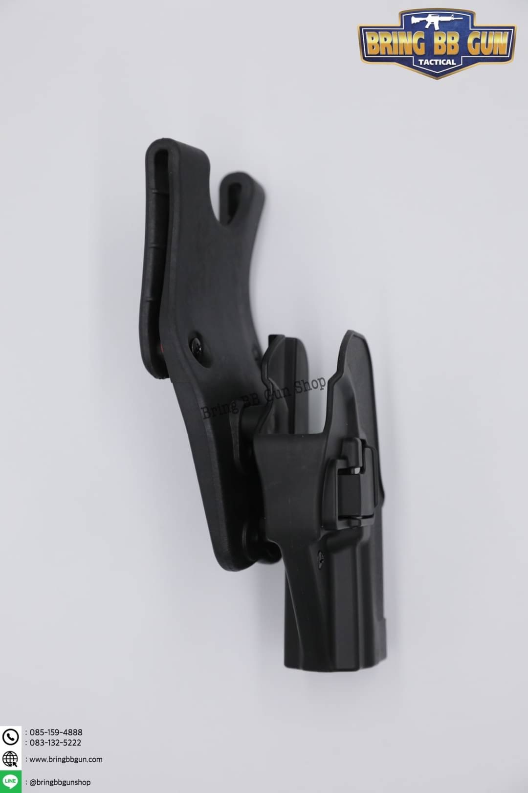 ซองปืนพกนอก + เพลทลดต่ำ ยี่ห้อ Black Hawk