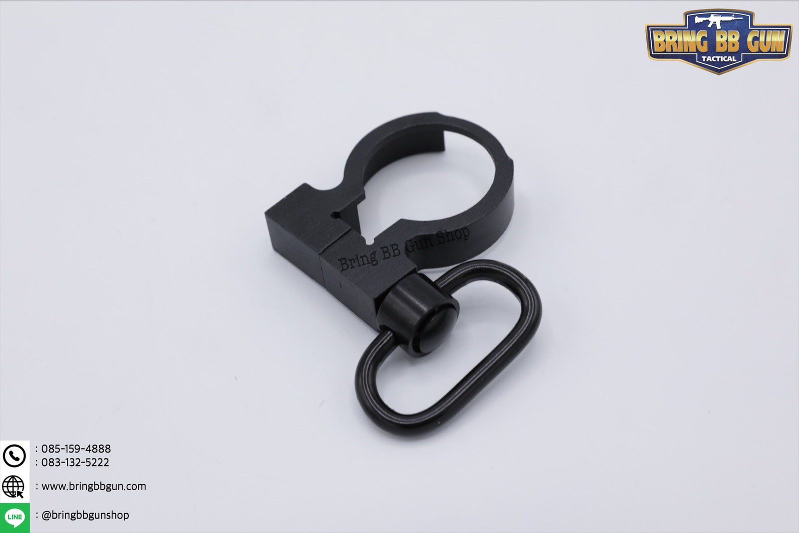 หูช้างครอบแหวนล็อคแกนพานท้าย (หูช้างปลดไว) Clamp On QD Sling Swivel