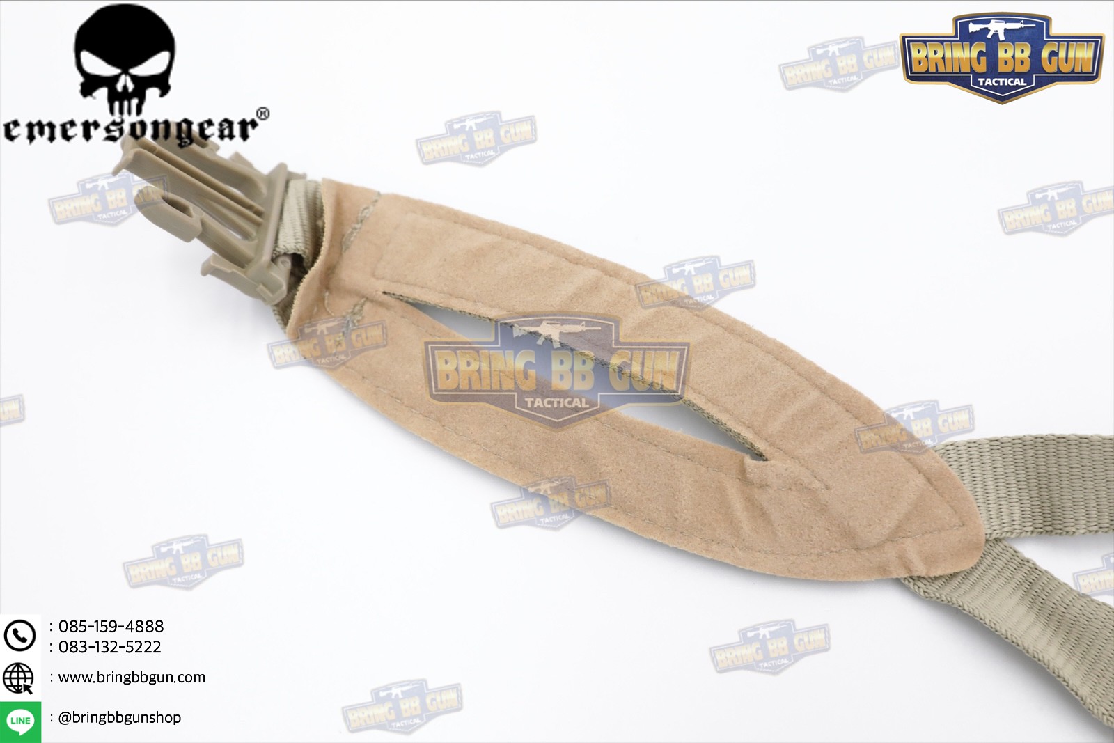 สายรัดคาง ยี่ห้อ Emerson รุ่น ทรงตัว H (EMERSON MICH Helmet Retention System H-Nape)