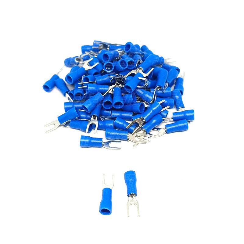 หางปลาแฉก หุ้มสลิป SV1-3 (100 ชิ้น) | มี 5 สี | สีดำ สีน้ำเงิน สีเขียว สีแดง สีเหลือง