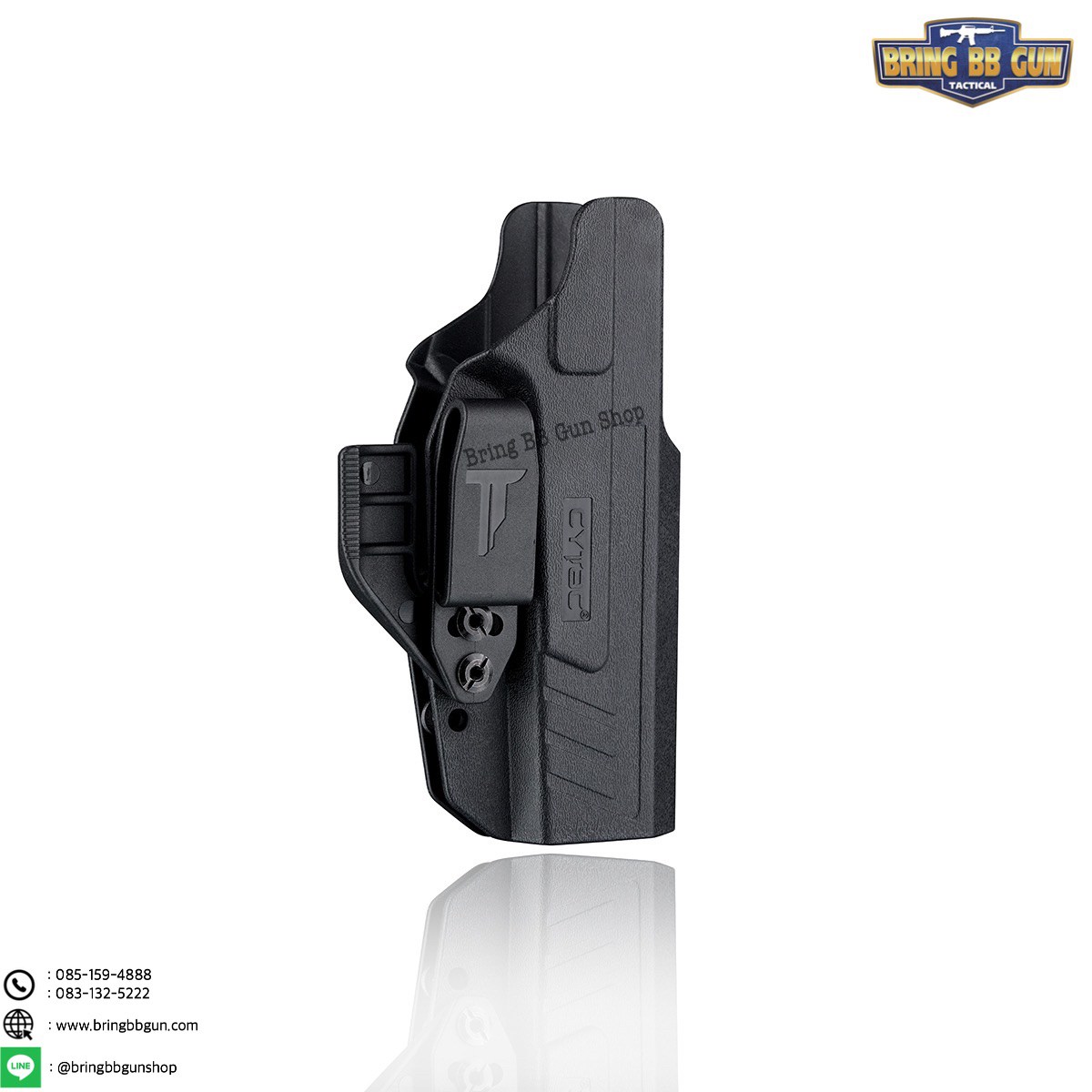ซองปืน รุ่นIWB Claw Holster ยี่ห้อ Cytac รุ่น Glock17 (ซองปืนพกใน ปรับมือซ้ายมือขวาได้) ปืนที่ใส่ได้ Glock17/22 gen1-5;Glock31 gen1-4